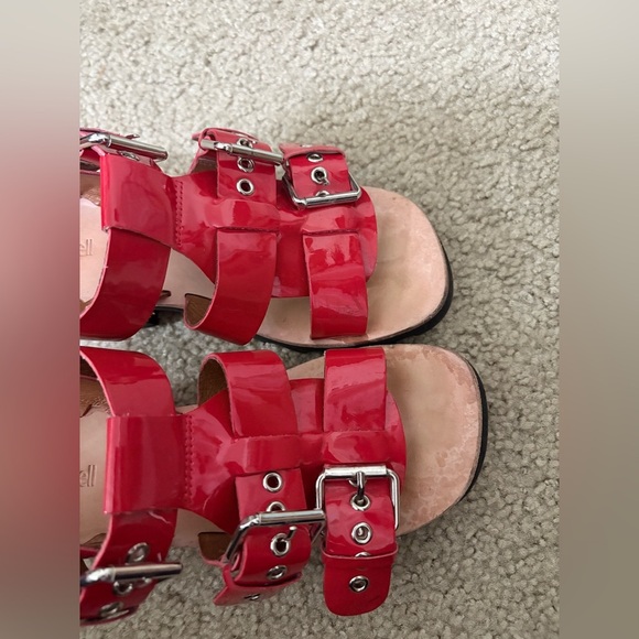 Jeffrey Campbell Red Riveter Lugged Buckle Sandal 6 - Picture 10 of 11